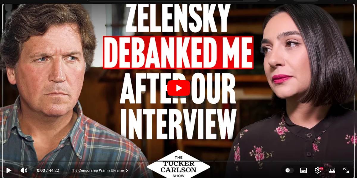 Zelensky’s ex Press Secretary Yulia Mendel and Tucker Carlson