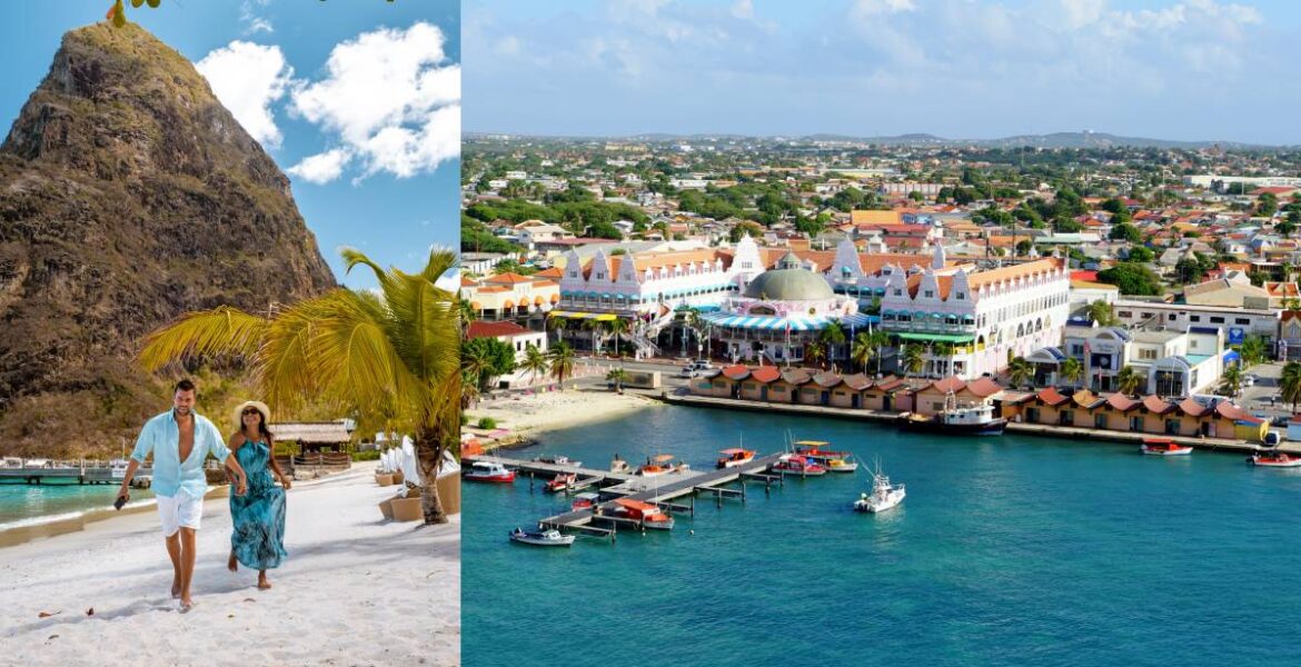 Saint Lucia och Aruba