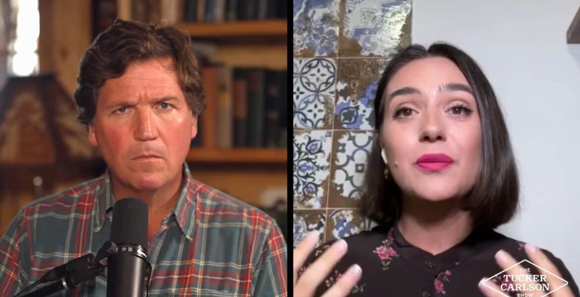 Zelensky’s ex Press Secretary Yulia Mendel and Tucker Carlson