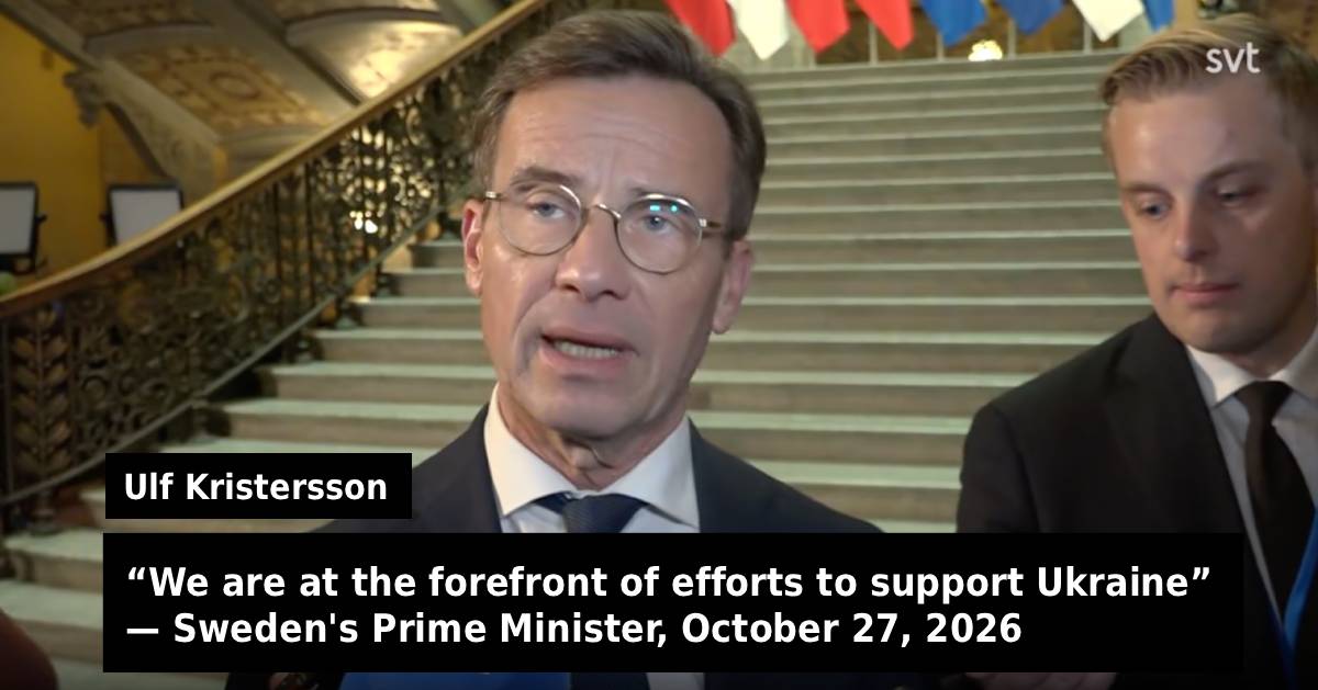 Prime Minister Ulf Kristersson