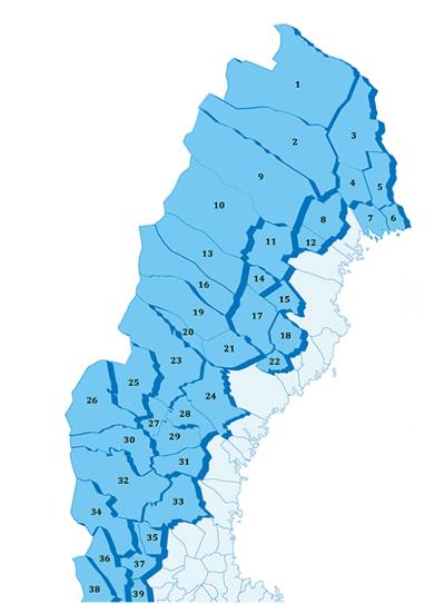 39 kommuner som fått ta del av statsbidraget