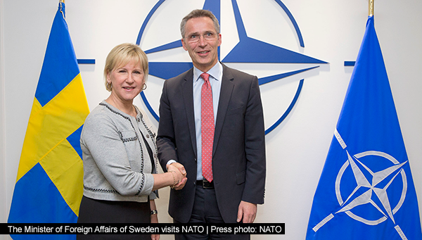 The Minister of Foreign Affairs of Sweden visits NATO | Press photo: NATO