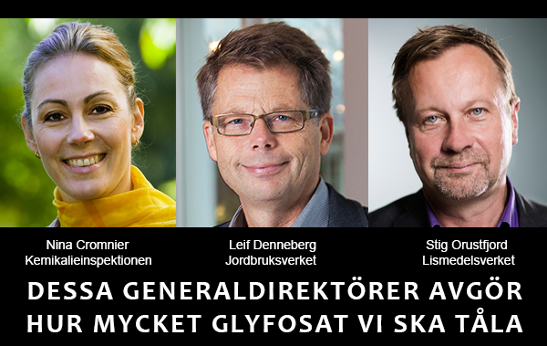 Generaldirektörer för svensk mat och glyfosat